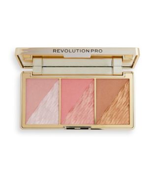 Revolution Pro - Paleta de rosto Crystal Luxe - Peach Royale