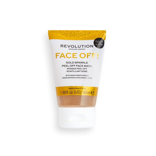 Revolution Skincare - Máscara facial Face Off! - Gold Glitter
