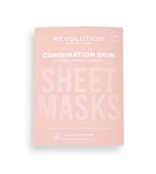 Revolution Skincare - Máscaras de 3 pacotes para pele combinada