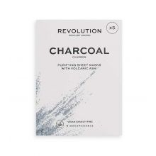 Revolution Skincare - Pack de 5 máscaras com carvão