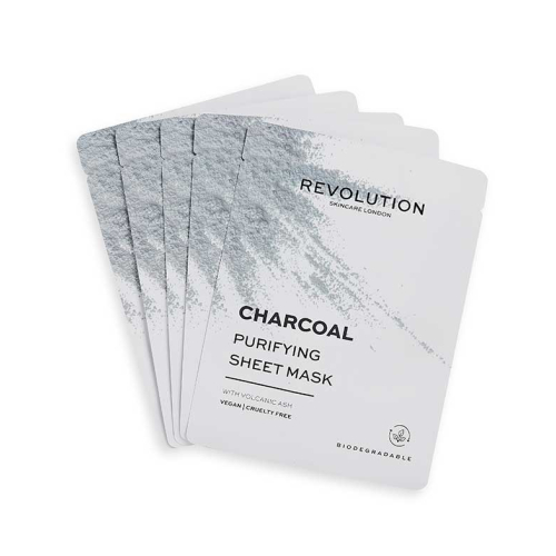 Revolution Skincare - Pack de 5 máscaras com carvão