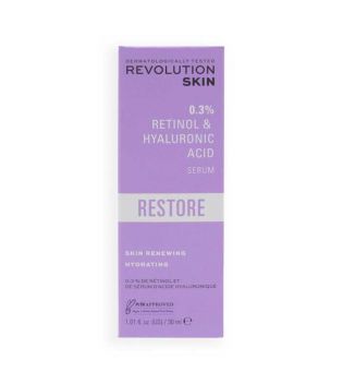 Revolution Skincare - Sérum Restore 0,3% retinol com vitaminas e ácido hialurônico