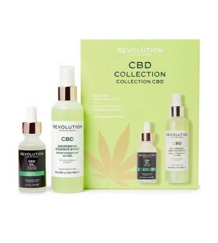 Revolution Skincare - Conjunto de spray facial + óleo nutritivo CBD Collection