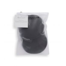Revolution Skincare - Conjunto de três discos de removedor de maquiagem preto reutilizáveis