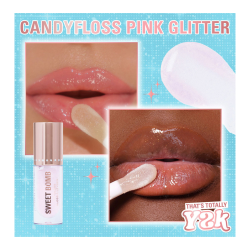 Revolution - *Y2K Baby* - Brilho labial Sweet Bomb - Candyfloss Pink Glitter