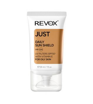 Revox - *Just* - Protetor solar diário SPF50+ com vitamina E para pele oleosa