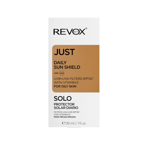 Revox - *Just* - Protetor solar diário SPF50+ com vitamina E para pele oleosa