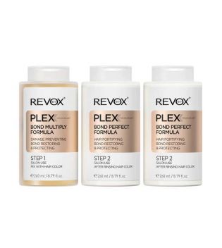 Revox - *Plex* - Conjunto de tratamento de reconstrução capilar - Etapa 1 e 2