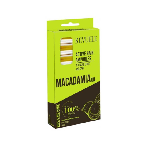 Revuele - Ampolas capilares brilho e cuidado intenso Macadamia Oil - Cabelos coloridos