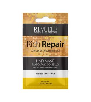 Revuele - Máscara de cabelo para cabelos secos e danificados Rich Repair