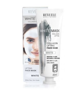 Revuele- Máscara facial branca White Mask Collagen Express