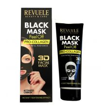 Revuele- Máscara negra com carvão ativado - Pro-colágeno