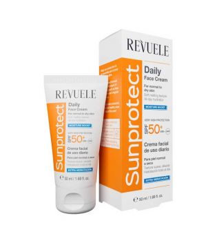 Revuele - Protetor solar facial de hidratação extra Sunprotect SPF50+ - Pele normal a seca
