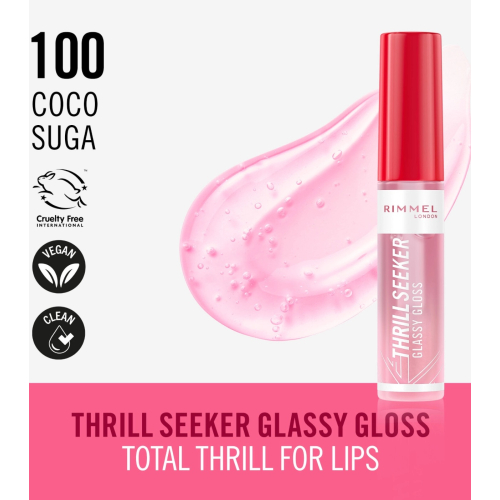 Rimmel London - Brilho labial Thrill Seeker - 100: Coco Suga