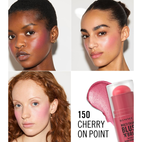 Rimmel London - Blush em stick Multitasker Blush 'N' - 150: Cherry on Point