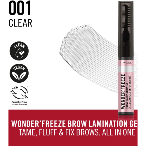 Rimmel London - Gel fixador de sobrancelhas Wonder´ Freeze - 001: Clear