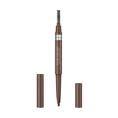 Rimmel London - Lápis de sobrancelhas com escova Brow this way - 002: Medium Brown