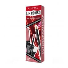 Rimmel London - Lip Set Lip Combo 3 em 1 Provocalips + Lasting Finish - Perfect Nude