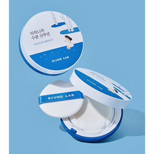 Round Lab - Protetor solar facial em cushion Birch Juice SPF 50