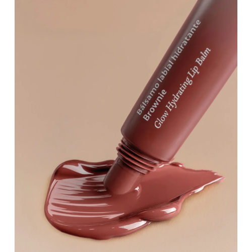 Saigu Cosmetics - Bálsamo labial hidratante com efeito brilhante - Brownie