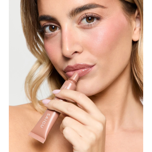 Saigu Cosmetics - Bálsamo labial hidratante com efeito brilhante - Caramel
