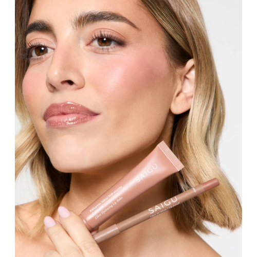 Saigu Cosmetics - Bálsamo labial hidratante com efeito brilhante - Caramel