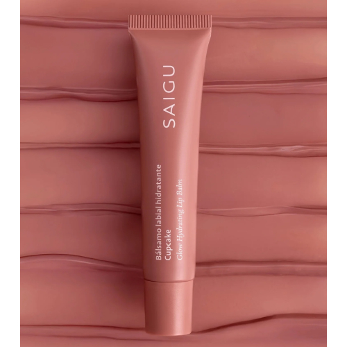 Saigu Cosmetics - Bálsamo labial hidratante com efeito brilhante - Cupcake