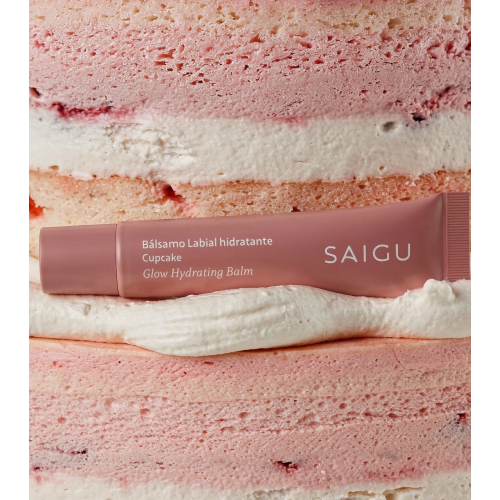 Saigu Cosmetics - Bálsamo labial hidratante com efeito brilhante - Cupcake