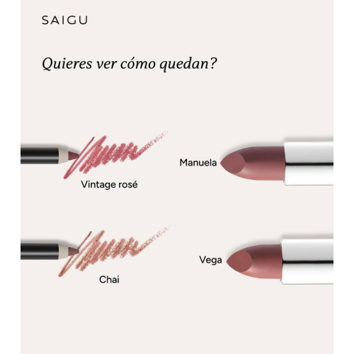 Saigu Cosmetics - Batom Velvet - Penélope
