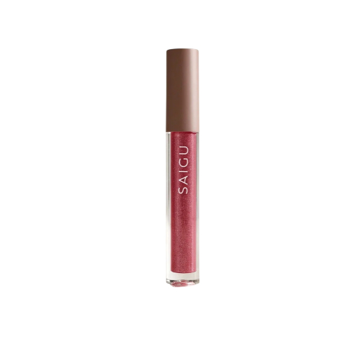 Saigu Cosmetics - *Golden Plum* - Brilho labial Melting Plump - Wild Berry