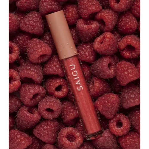 Saigu Cosmetics - *Golden Plum* - Brilho labial Melting Plump - Wild Berry