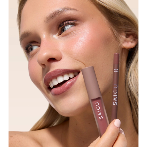 Saigu Cosmetics - Delineador Labial Sedoso - Dusty Nude