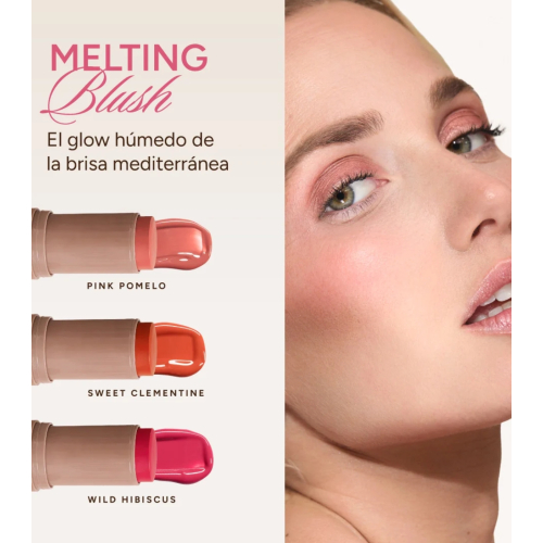 Saigu Cosmetics - *Mediterranean Glow* - Blush em bastão Melting Blush - Pink Pomelo
