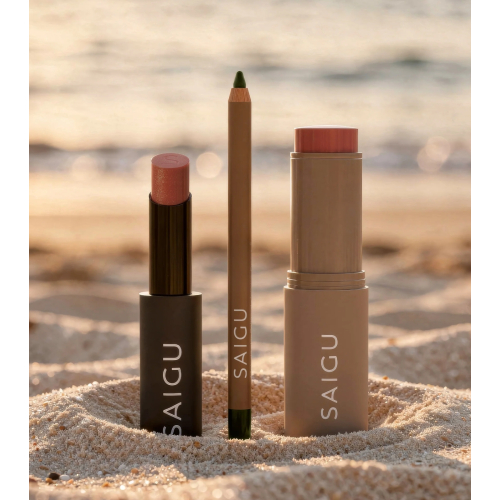 Saigu Cosmetics - *Mediterranean Glow* - Conjunto de maquiagem Sunset Glow