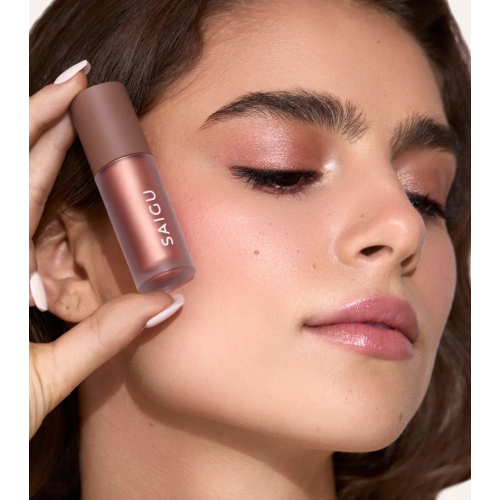 Saigu Cosmetics - *Mediterranean Glow* - Sombra Líquida One Touch - Golden Hour