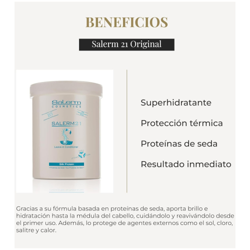 Salerm - *Salerm 21* - Máscara condicionadora Leave-in Silk Protein