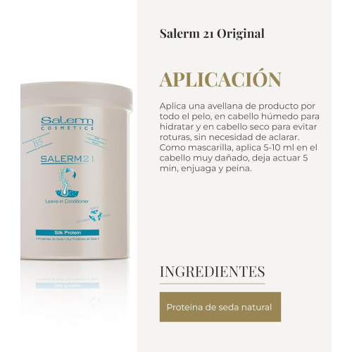 Salerm - *Salerm 21* - Máscara condicionadora Leave-in Silk Protein