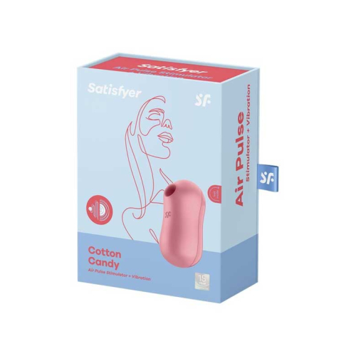 Satisfyer - Estimulador do clitóris Cotton Candy - Vermelho