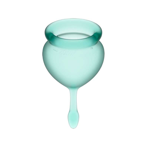 Satisfyer - Kit Menstrual Cup Feel Good (15 + 20 ml) - Verde Escuro