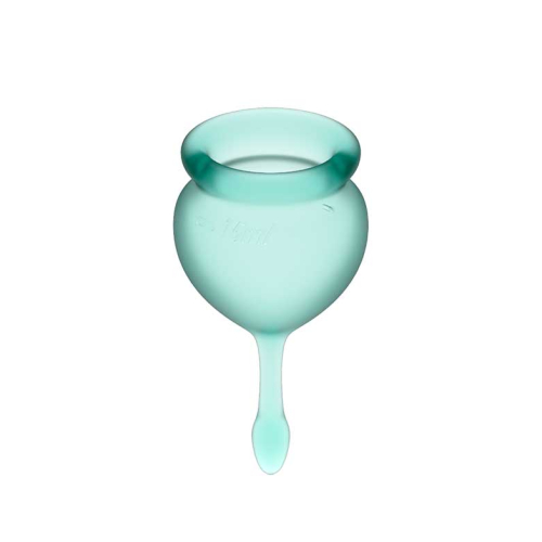 Satisfyer - Kit Menstrual Cup Feel Good (15 + 20 ml) - Verde Escuro