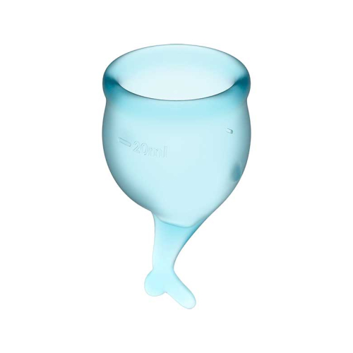 Satisfyer - Kit Menstrual Cup Feel Secure (15 + 20 ml) - Azul Claro