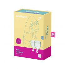 Satisfyer - Kit Menstrual Cup Feel Secure (15 + 20 ml) - Verde Claro
