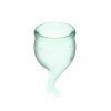 Satisfyer - Kit Menstrual Cup Feel Secure (15 + 20 ml) - Verde Claro