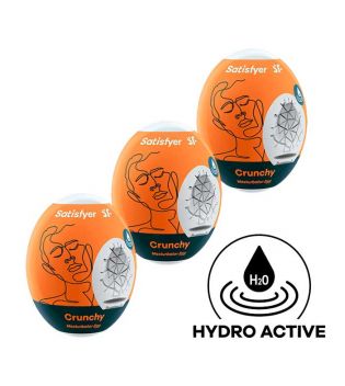 Satisfyer - Masturbator Egg Set Hydro Active - Crunchy