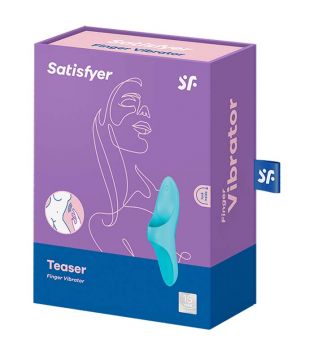Satisfyer - Vibrador Teaser Finger - Azul Claro