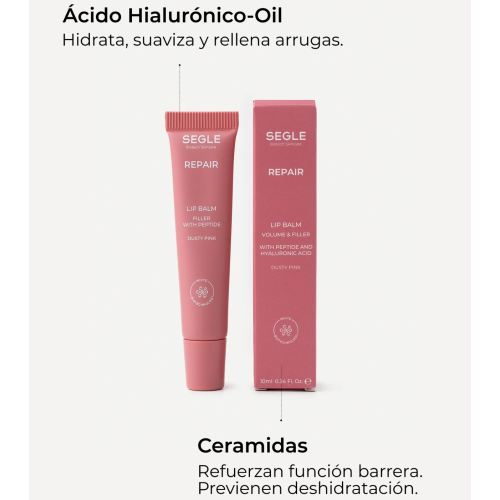 SEGLE - Bálsamo labial com peptídeos Repair - Dusty Pink