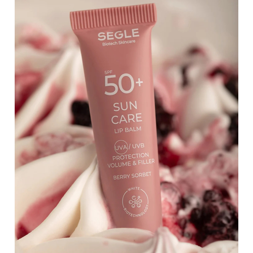 SEGLE - Bálsamo labial com peptídeo FPS50+ - Berry Sorbet