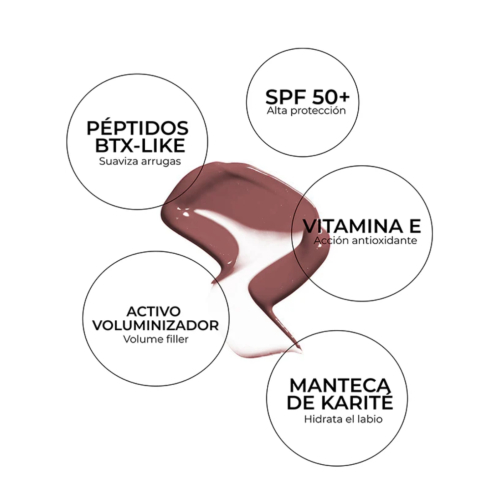 SEGLE - Bálsamo labial com peptídeo FPS50+ - Cookie Glaze