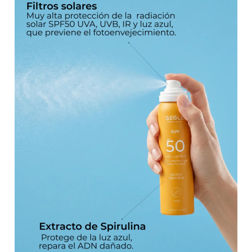 SEGLE - Bruma solar invisível FPS50+ - 200ml