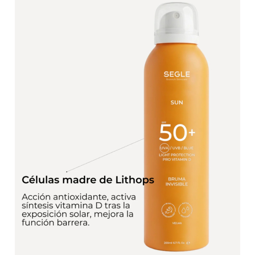 SEGLE - Bruma solar invisível FPS50+ - 200ml